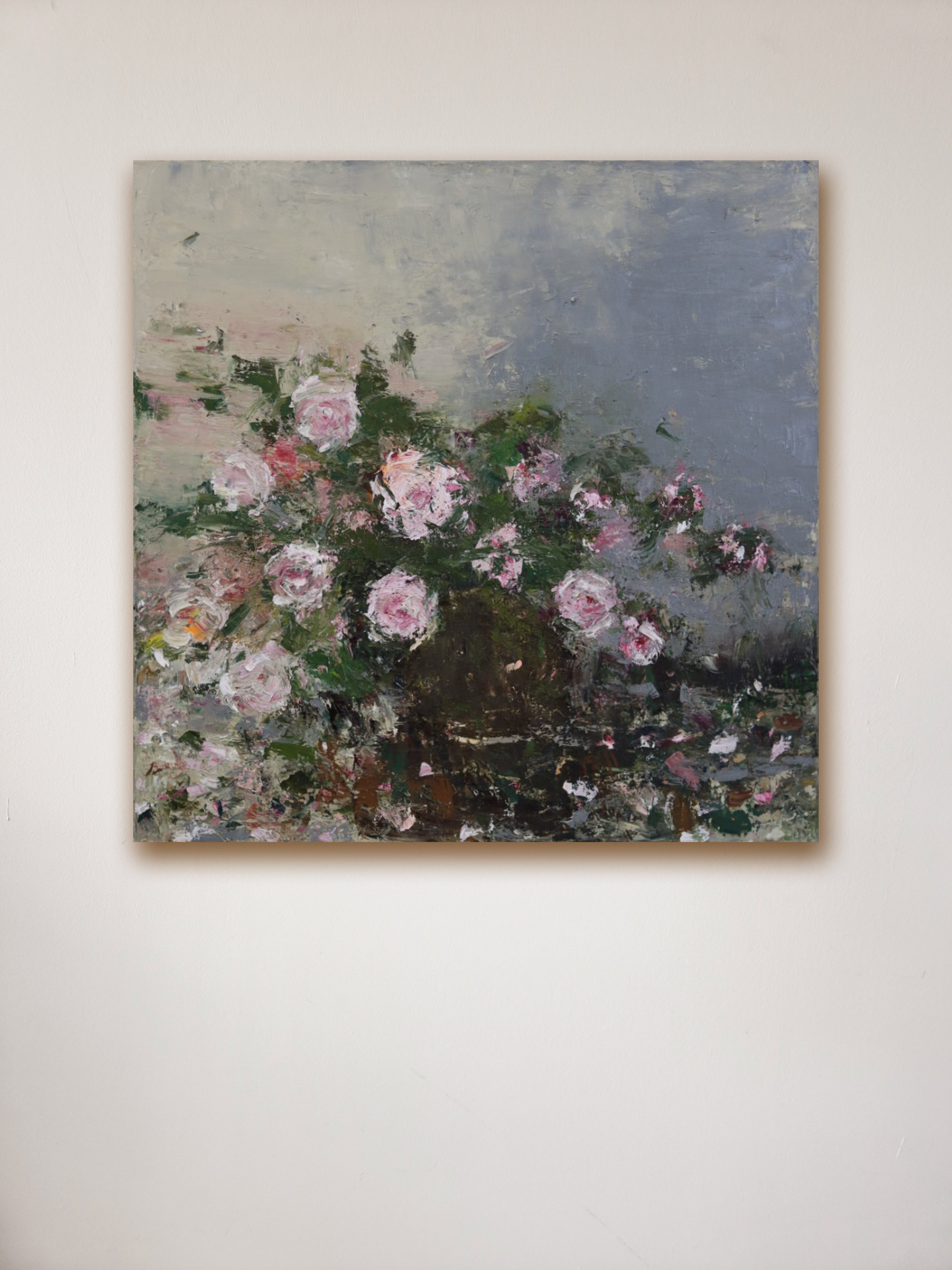 a gathering of roses 80 x 80cm on wall.jpg