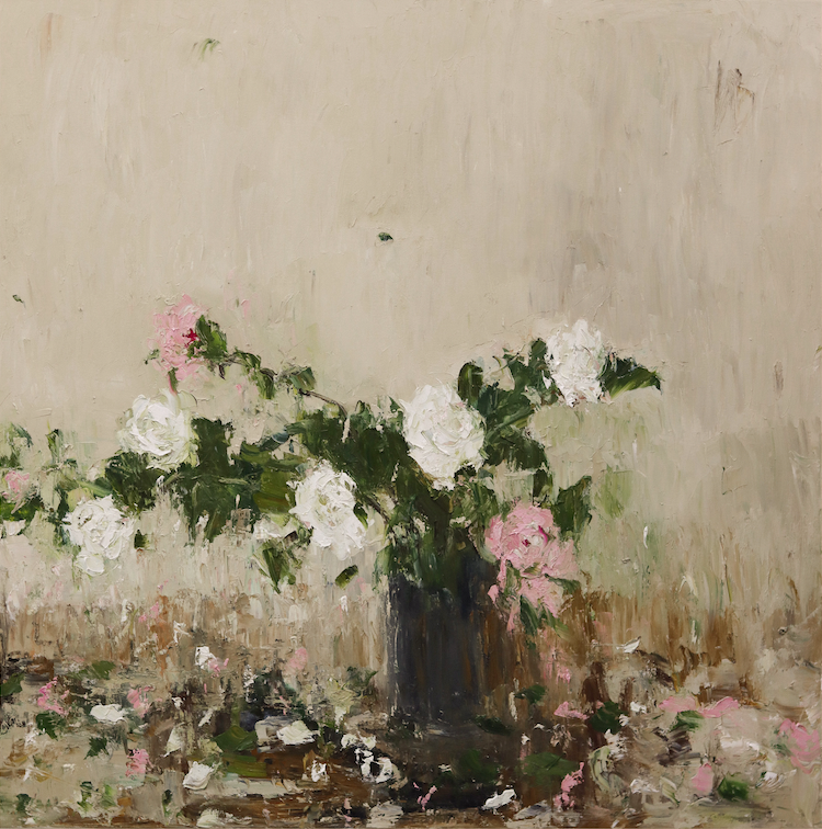 White and Pink Camellias