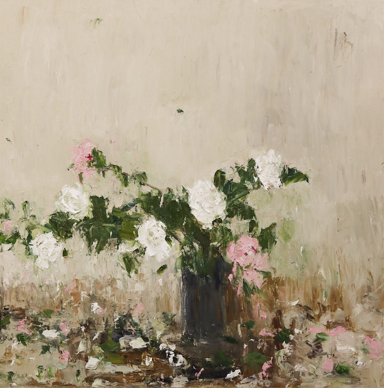 White and Pink Camellias