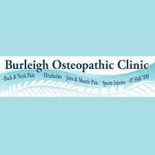 Sign for Burleigh Osteopathic Clinic now Beach Osteopathic Clinic offering treatment for back and neck pain, headaches, joint and muscle pain, sports injuries.