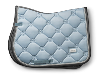 Equestrian Stockholm Jump Saddle Pad Pearl Ice Blue