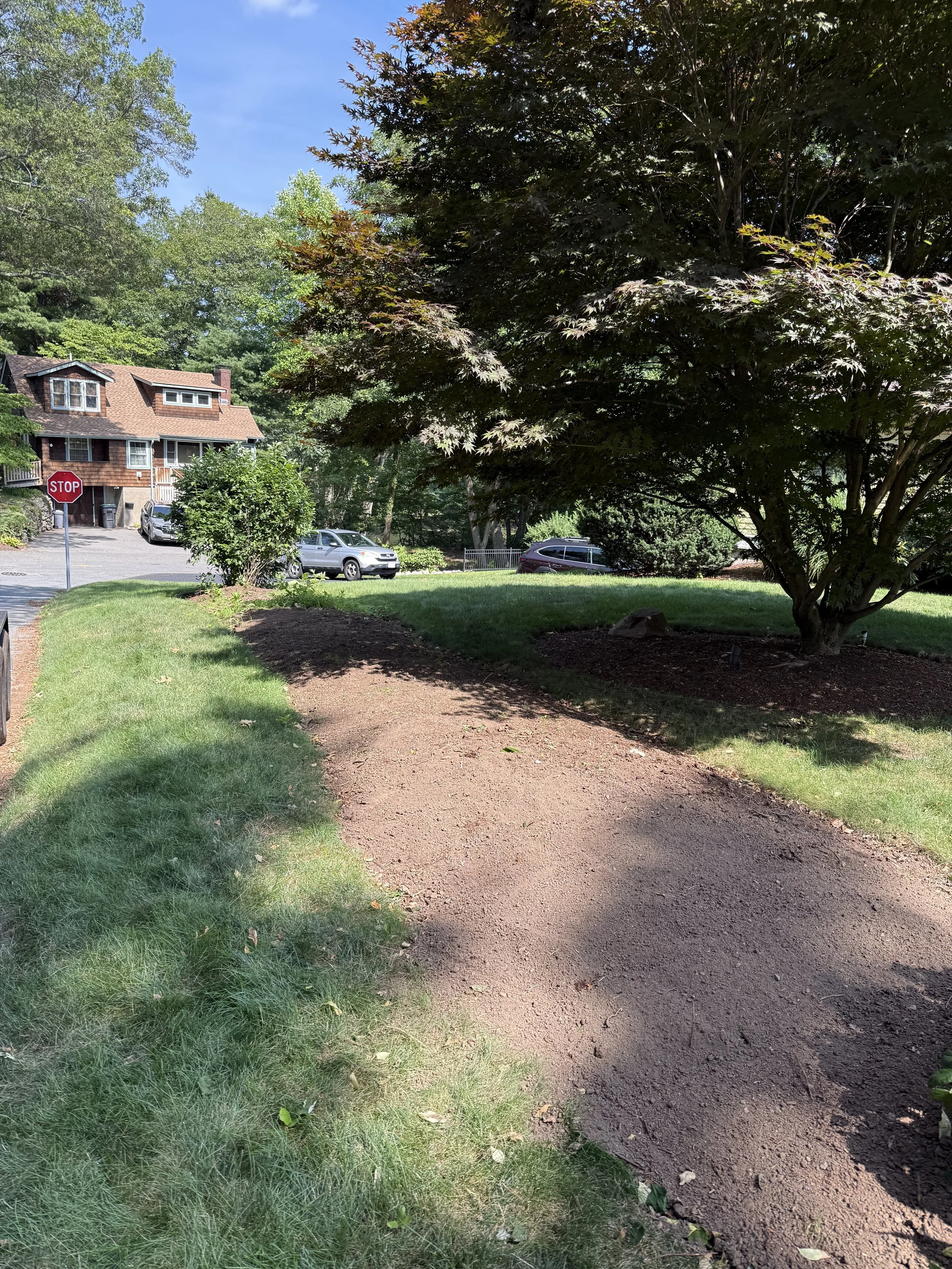 Bush Removal & Mulch Bed Extension