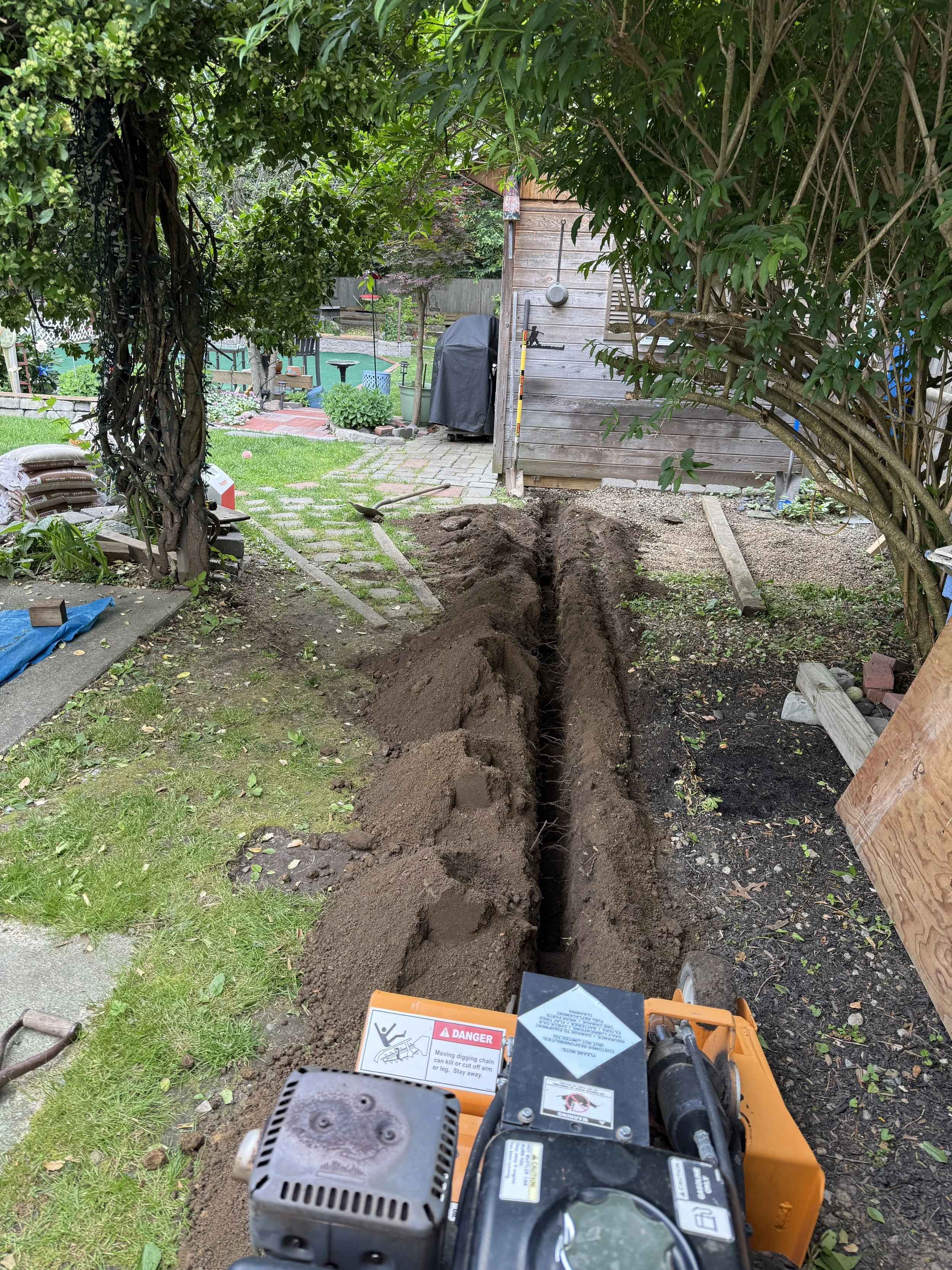 Electrical Trench & Tree Removal