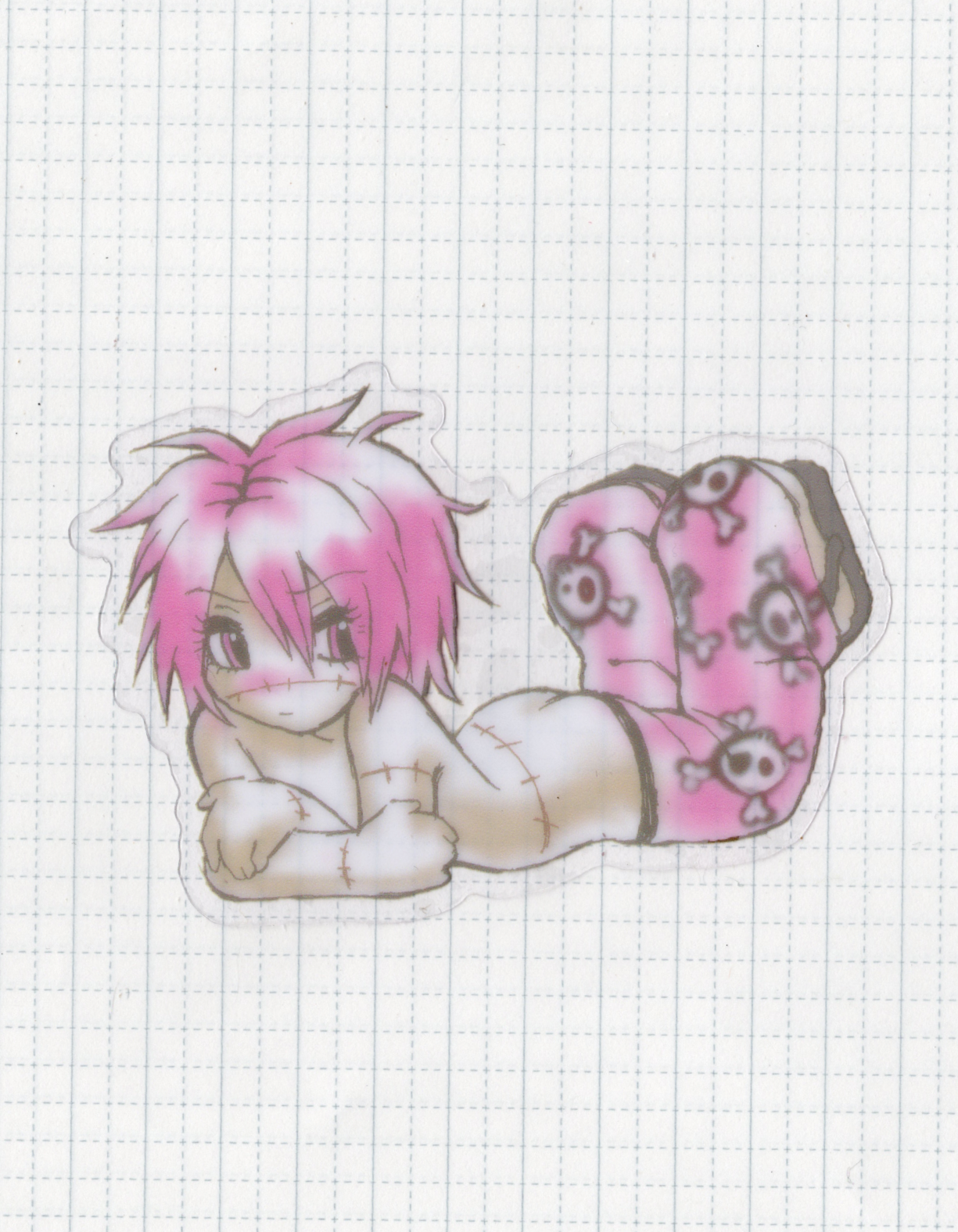 PJ Party Plum Sticker