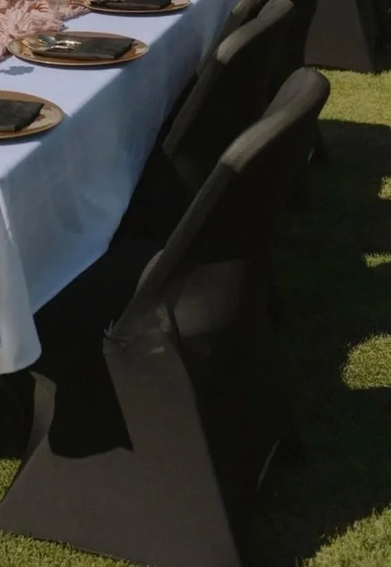 Spandex Chair Covers
Pickup or Delivery — $1 each

(delivery fee based on mileage)