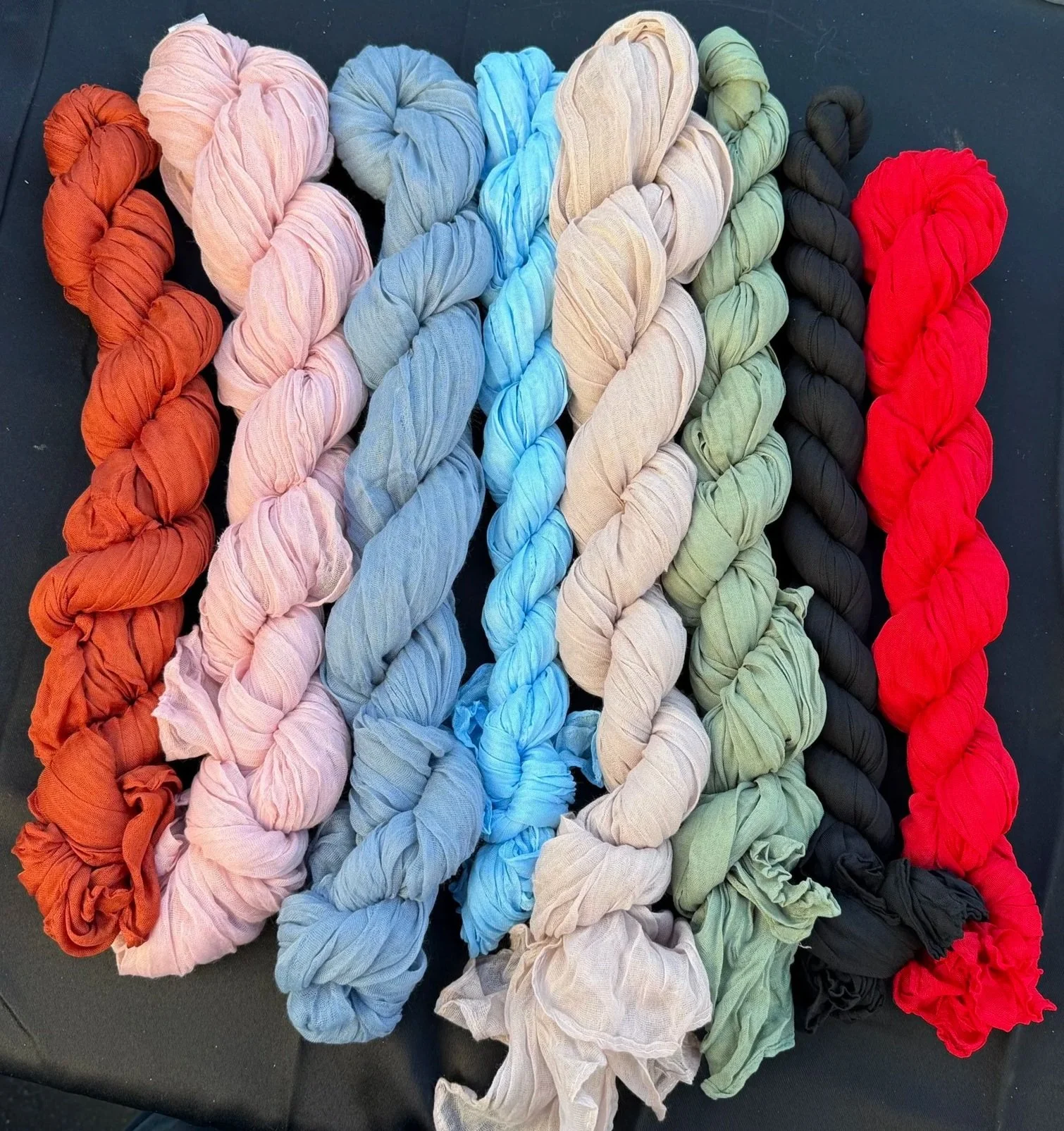Cheesecloth Table Runners
Pickup or Delivery — $2 each

(delivery fee based on mileage)
