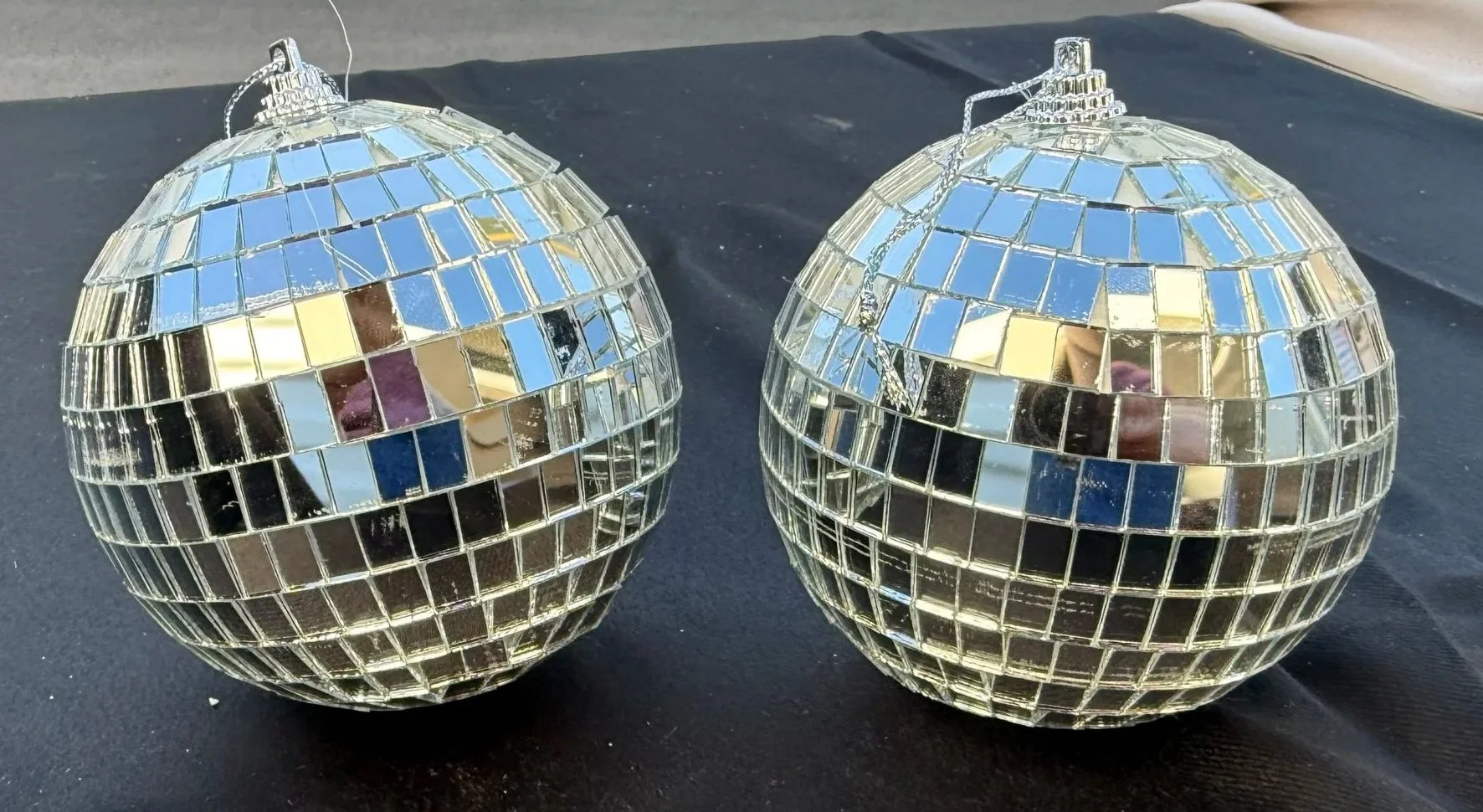 Disco Balls
Pickup or Delivery — $1 each

(ideal for fun lighting accents or themed décor - delivery fee based on mileage)