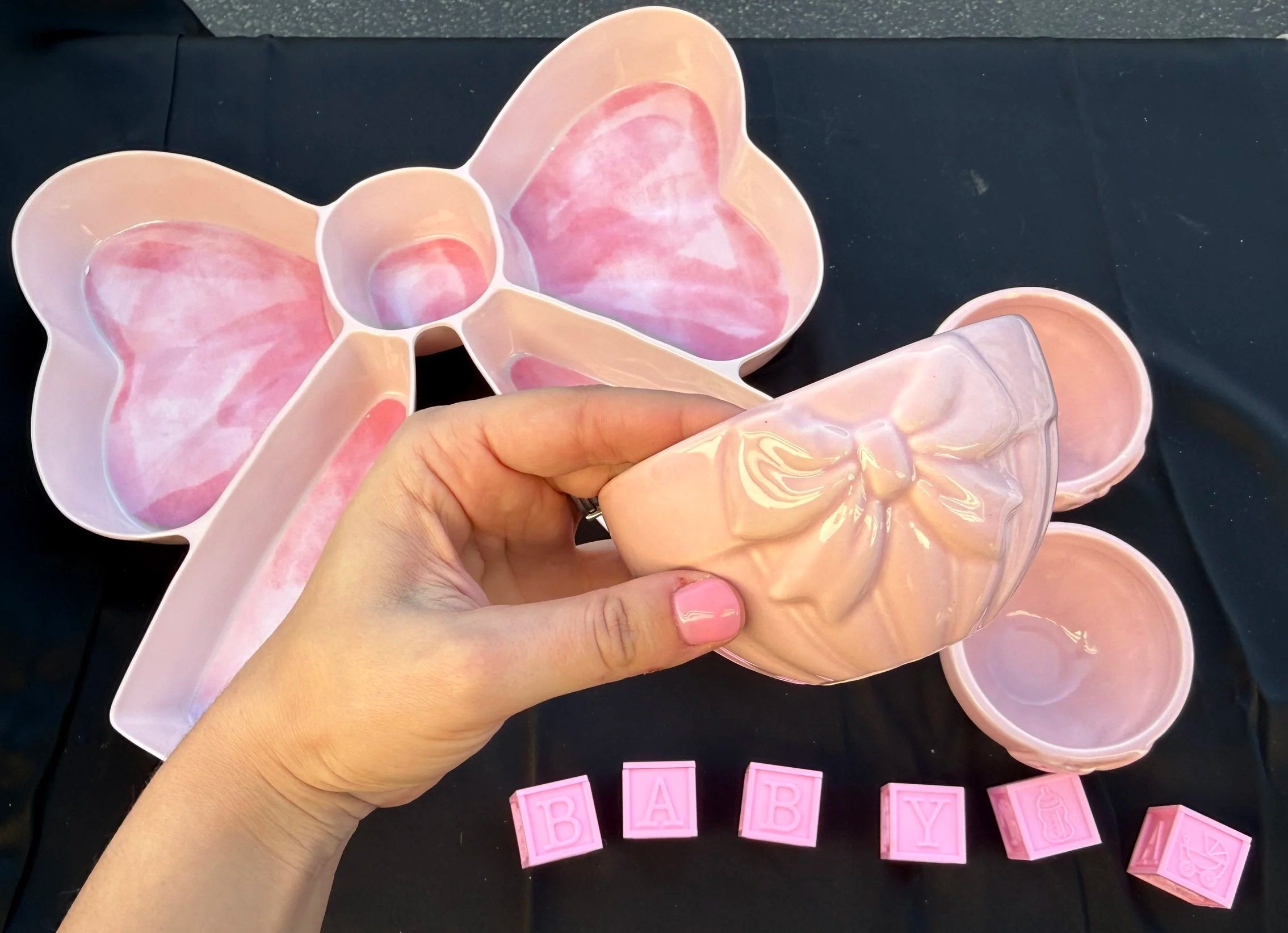Pink Bow Charcuterie/Food Table Accessories
Pickup or Delivery — $5 per set

(delivery fee based on mileage)