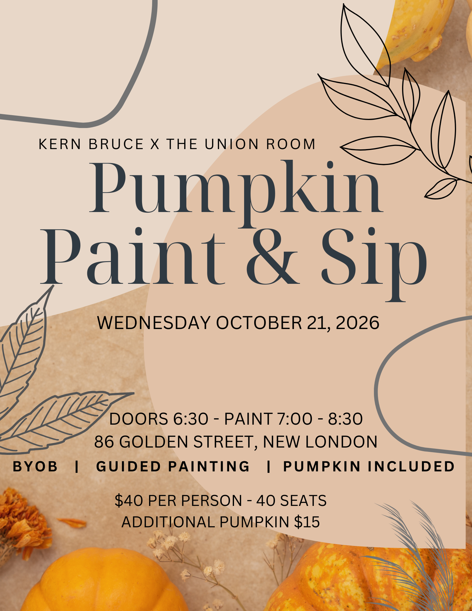 Pumpkin Paint &amp; Sip