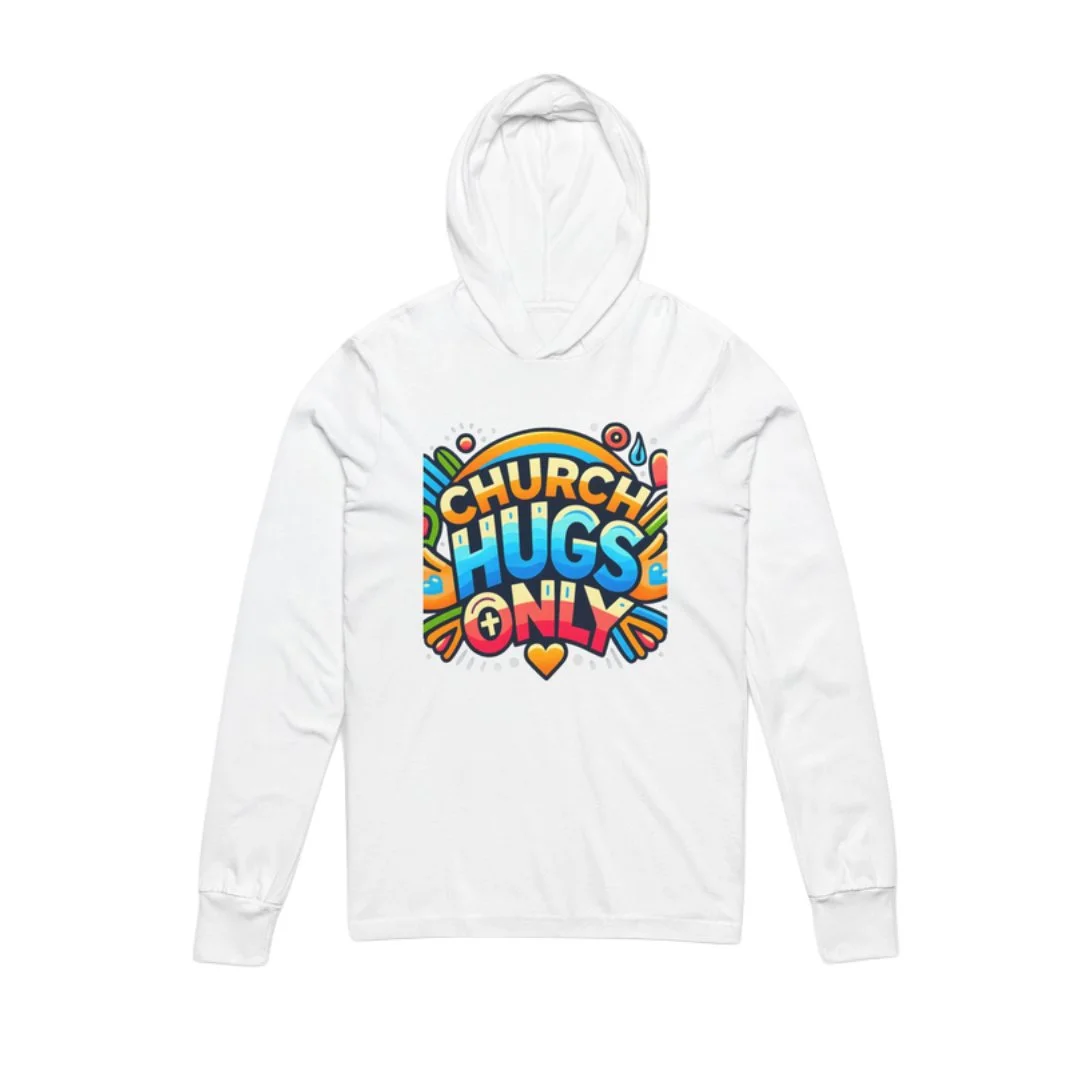 'Church Hugs Only' Cotton Sweatshirt - Unisex