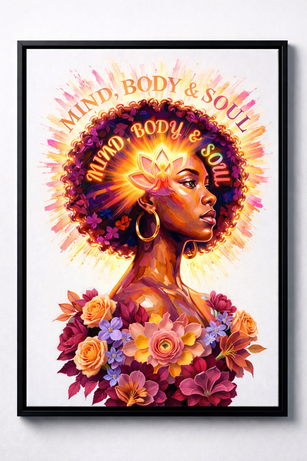 Mind, Body, Soul Canvas Bundle - Strength & Serenity w/Frame