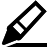 An icon of a crayon to represent PATH Preschool, the preschool that now is run by Crown Hill Church.