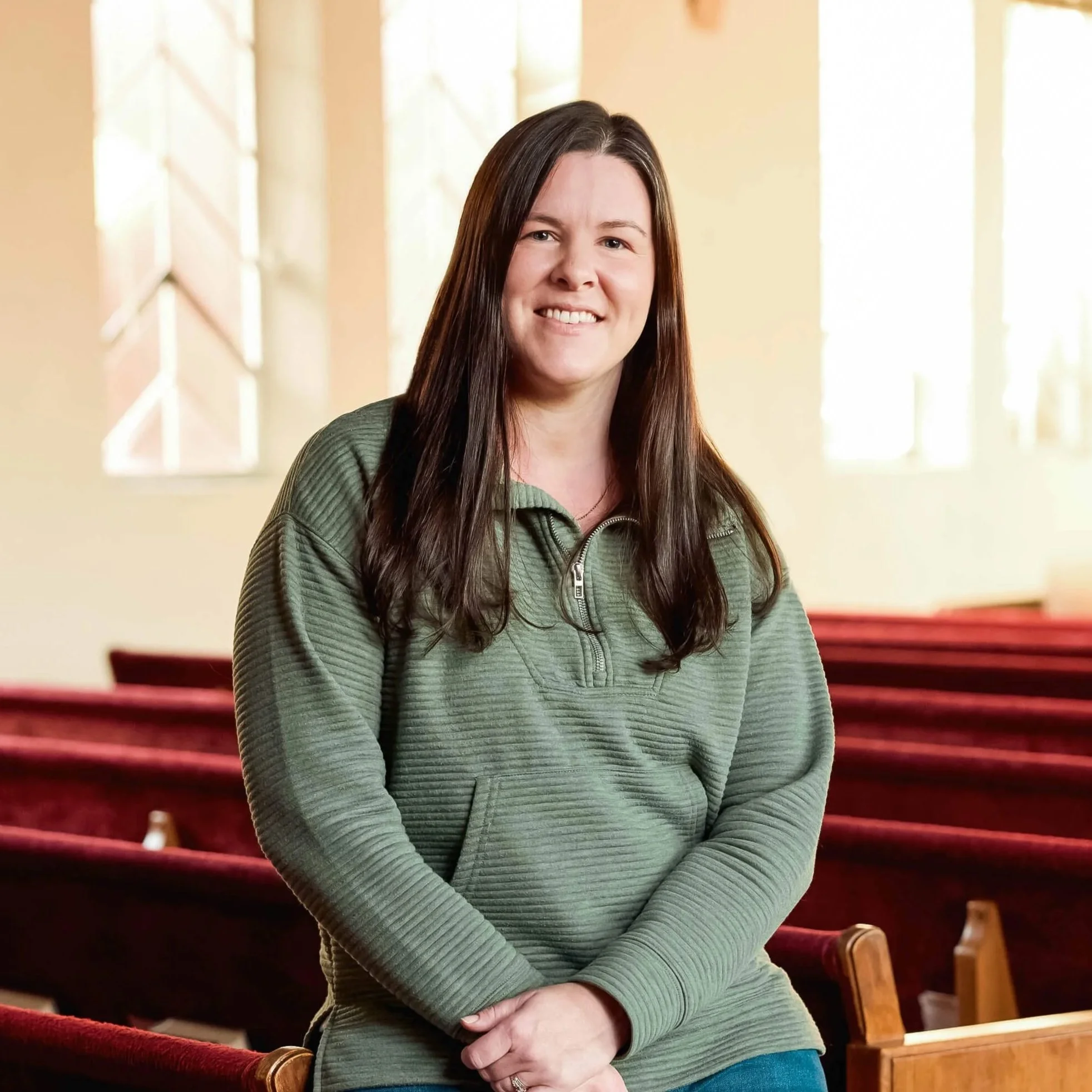 Portrait of Stephanie McGuffey, Assistant Teacher at PATH Preschool at Crown Hill Church in Seattle's Crown Hill neighborhood.