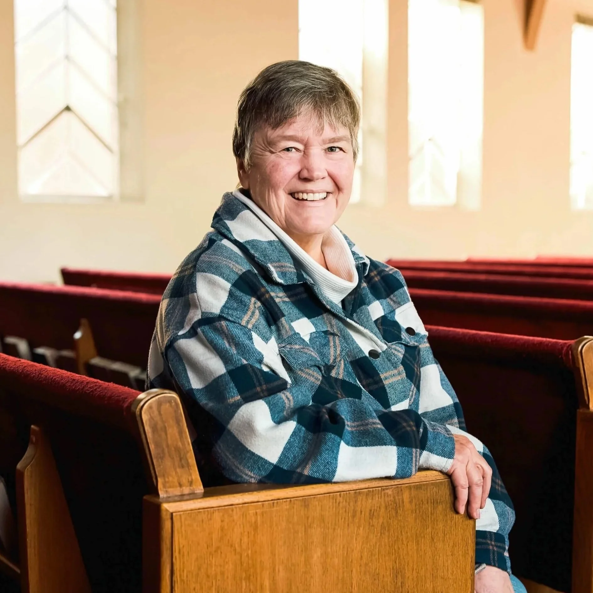 Portrait of Gwenneth Kunde, Lead Teacher at PATH Preschool at Crown Hill Church in Seattle's Crown Hill neighborhood.