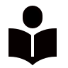 An icon of a person reading a book to symbolize the Adult classes on Sunday mornings at Crown Hill Church.