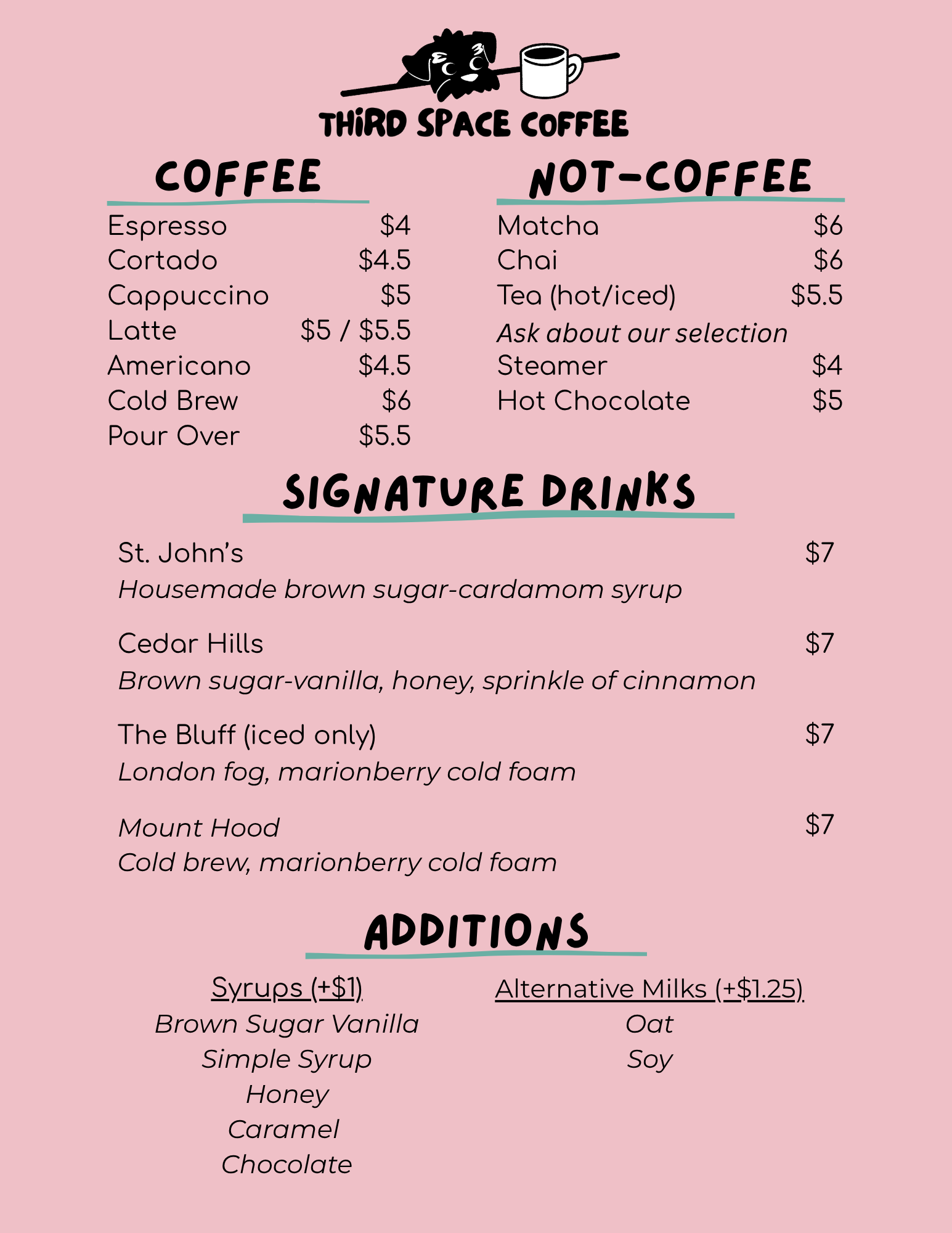 Drink Menu