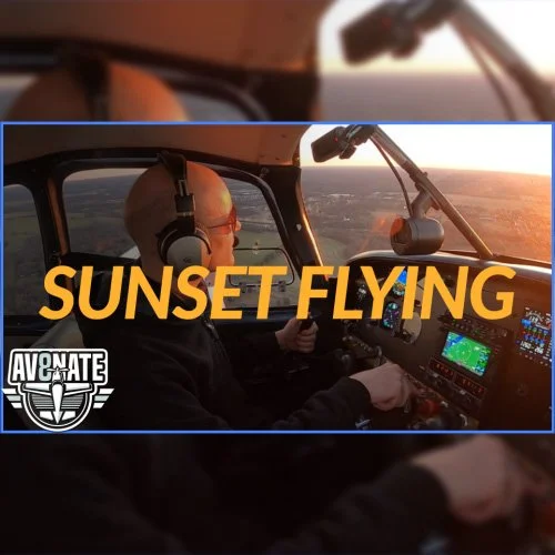 sunset flying