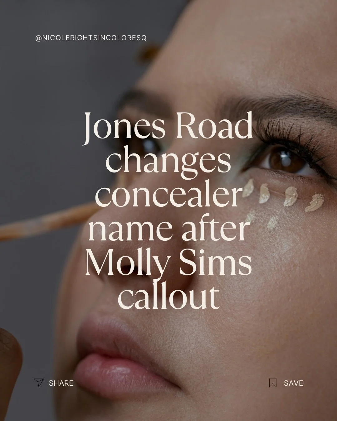 Bobbi Brown&rsquo;s Jones Road recently launched a concealer that apparently shares a name with a product from Molly Sims&rsquo;s Yise brand.

Brown apologized and explained that &ldquo;prior to our launch, a trademark search showed no other ownershi