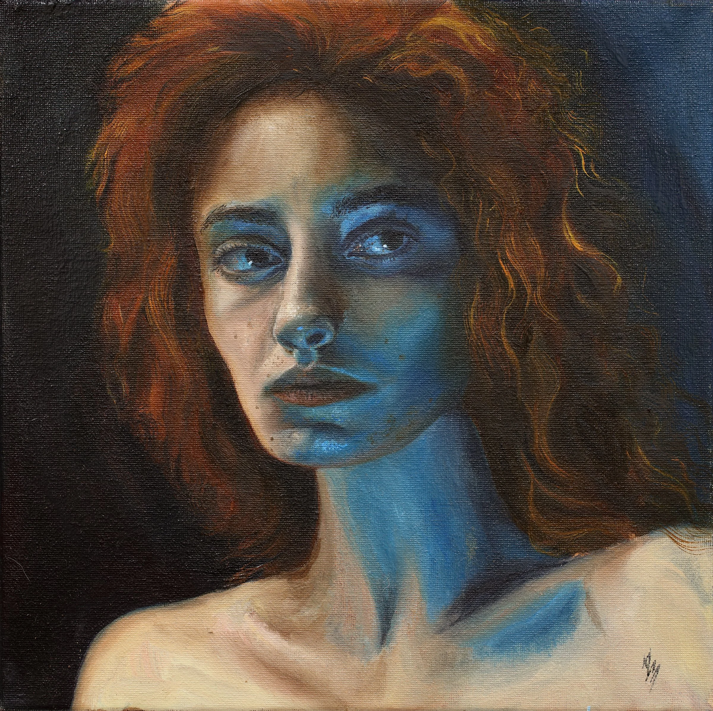 Somber- My first self portrait