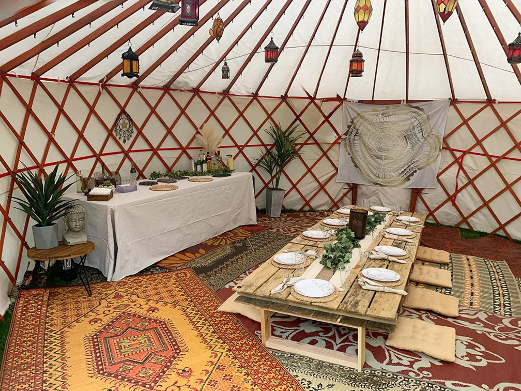 20' yurt as a rustic outdoor garden party dining room.jpg