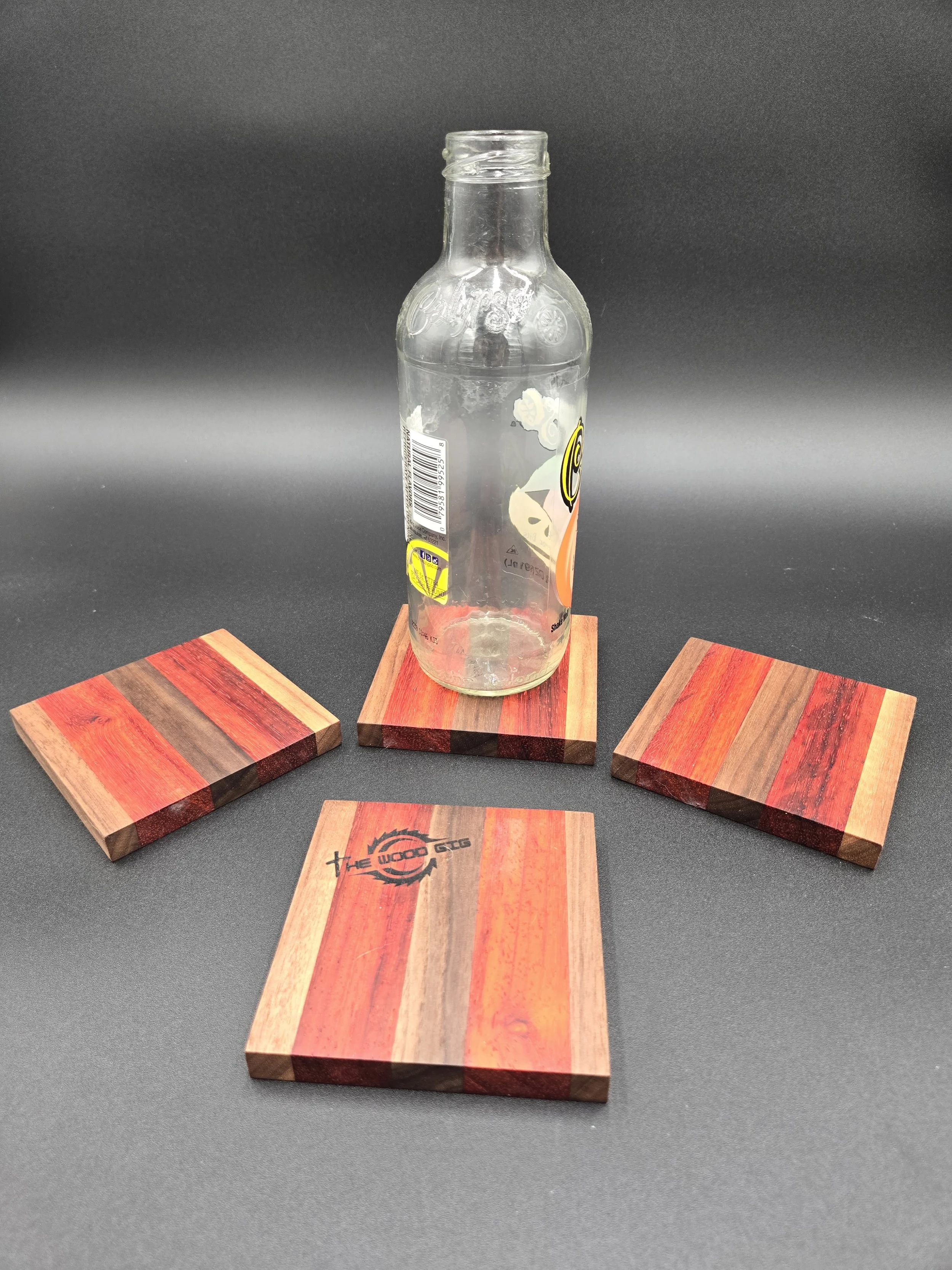 hard wood 4x4 coaster sets of 4