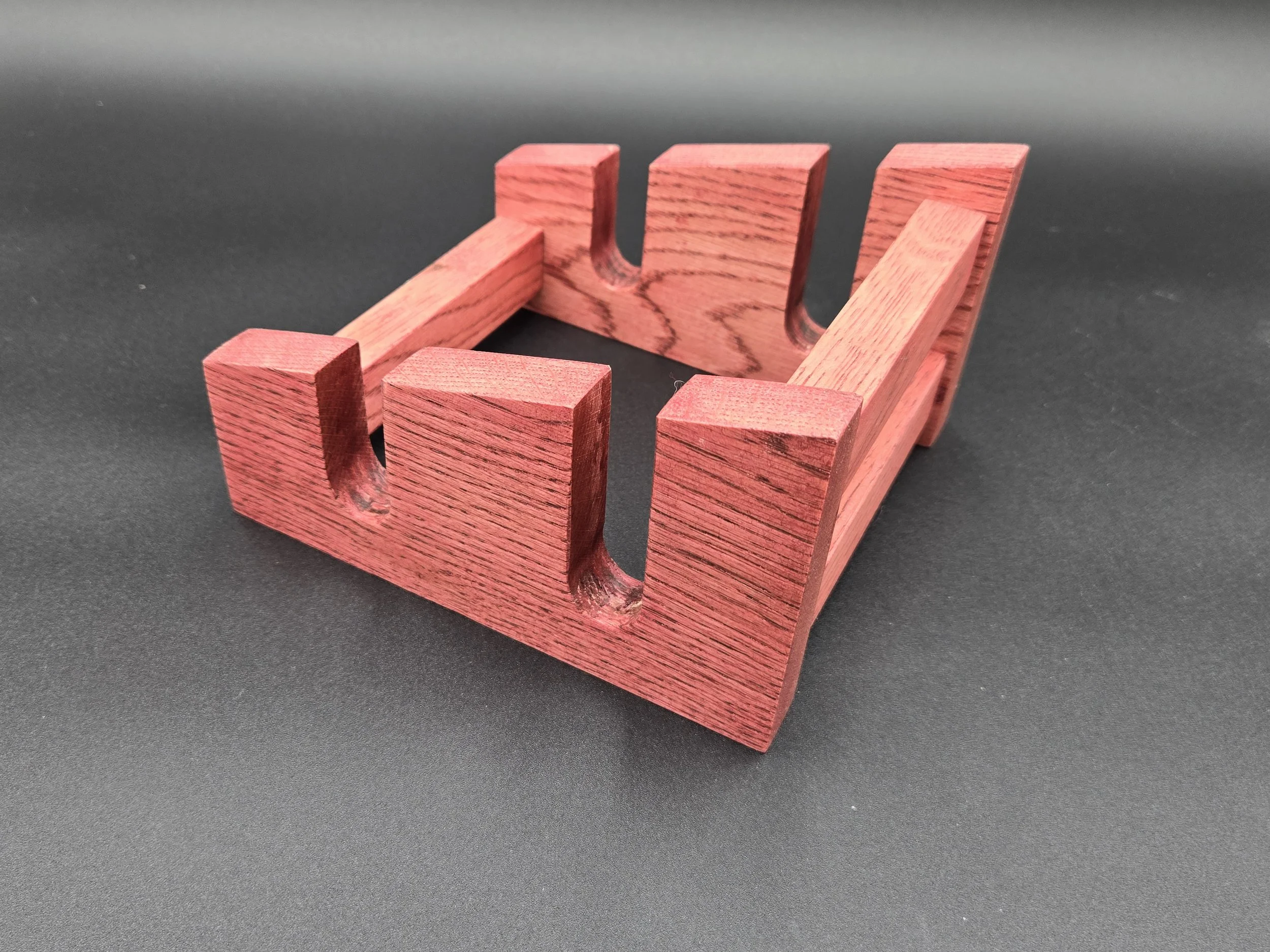 Cutting board holders with 2 ore 3 slot variations.