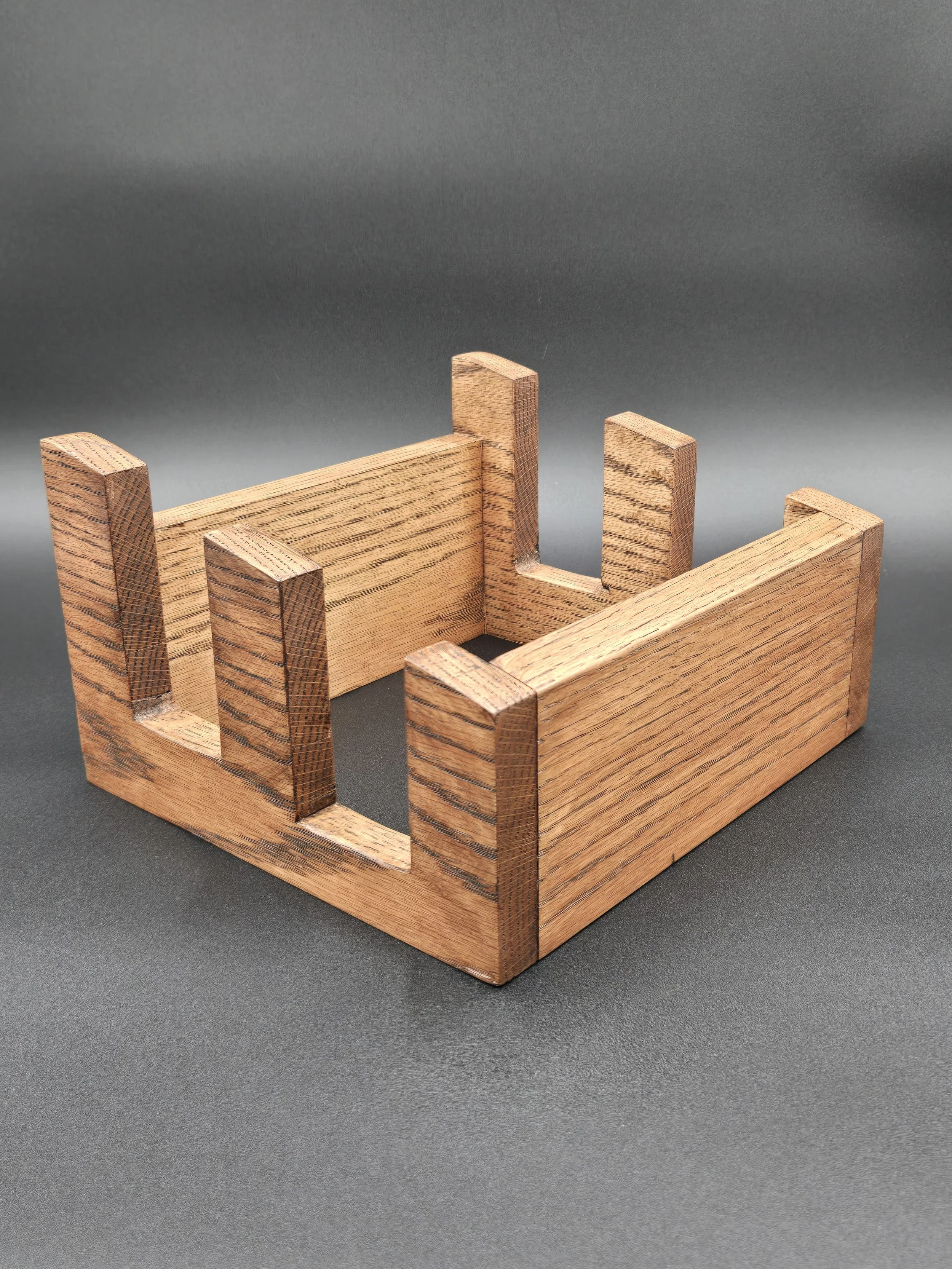 Cutting board holders with 2 ore 3 slot variations.