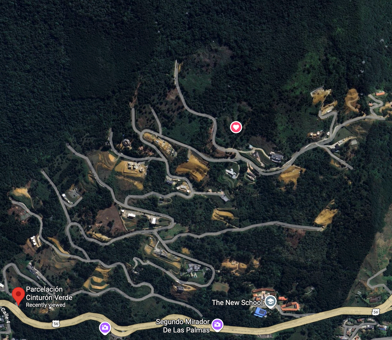 Satellite view of Cinturon Verde