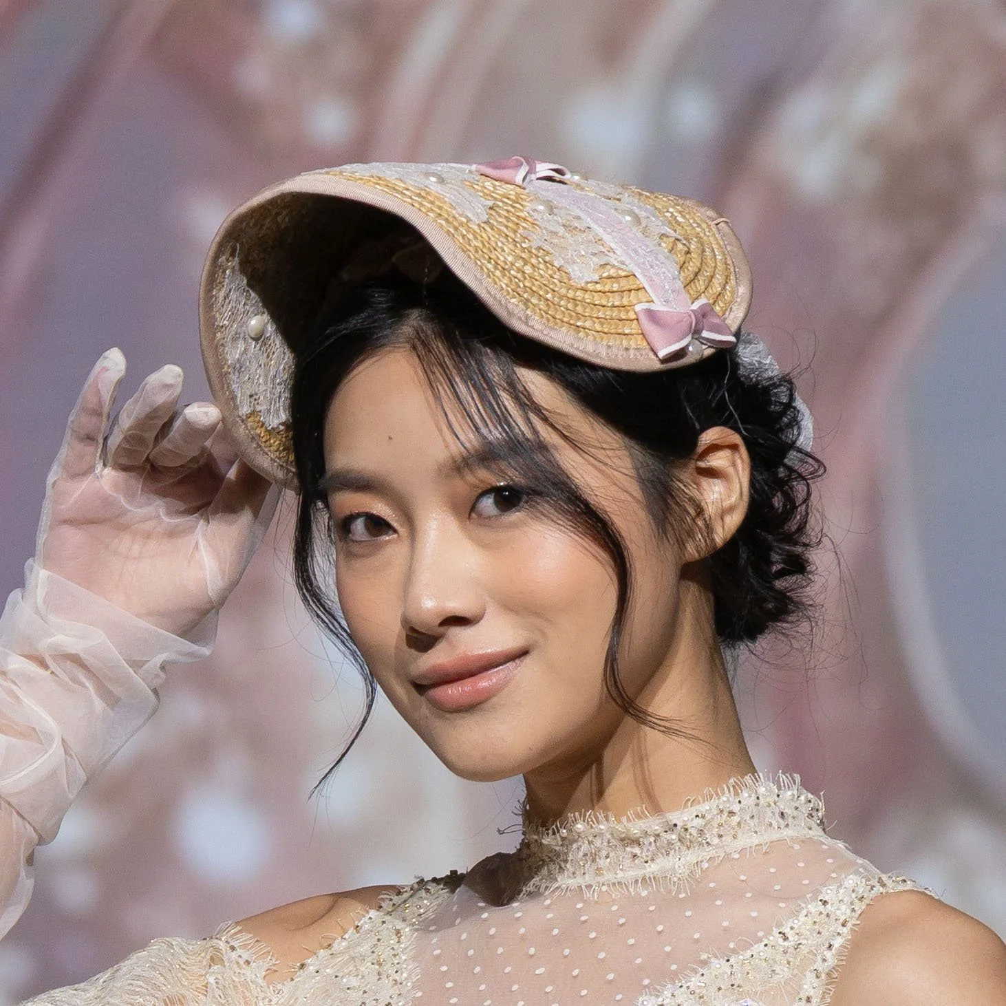 Bonnet Pink Lace
