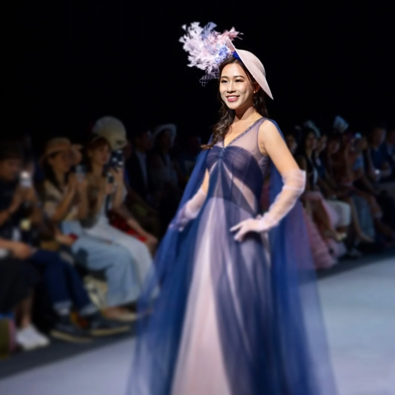 Navy Blue + Pink is really my favorite! This &ldquo;Gabrielle 13&rdquo; Pink Navy&rdquo; will be shown in Centrestage Young Designer Pavilion Showcase this year September! 

Beautiful dress sponsored by @beautyherahk 

#millinery #couturemillinery #h