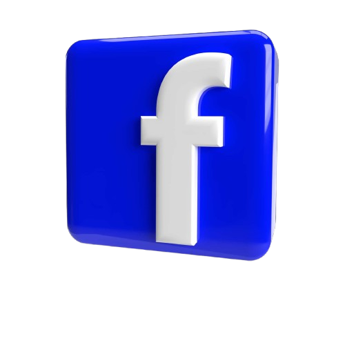 Logo de Facebook en un fondo oscuro.