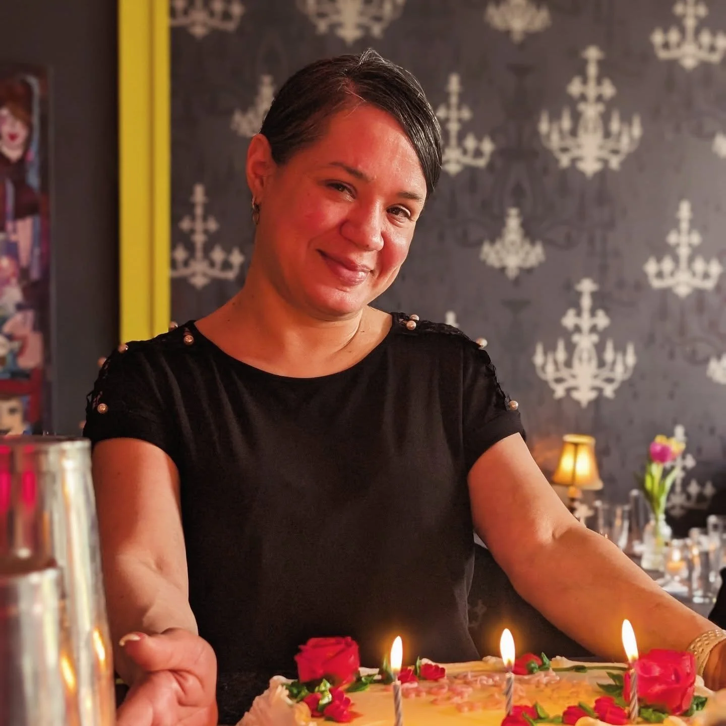 We are celebrating Ruth's birthday!! 🥳 If you've dined at Gigi's, you've likely had the privilege of seeing Ruth. We are so lucky to have her on our serving staff. She's the warmest and kindest, and every dinner service (and private event!) is bette