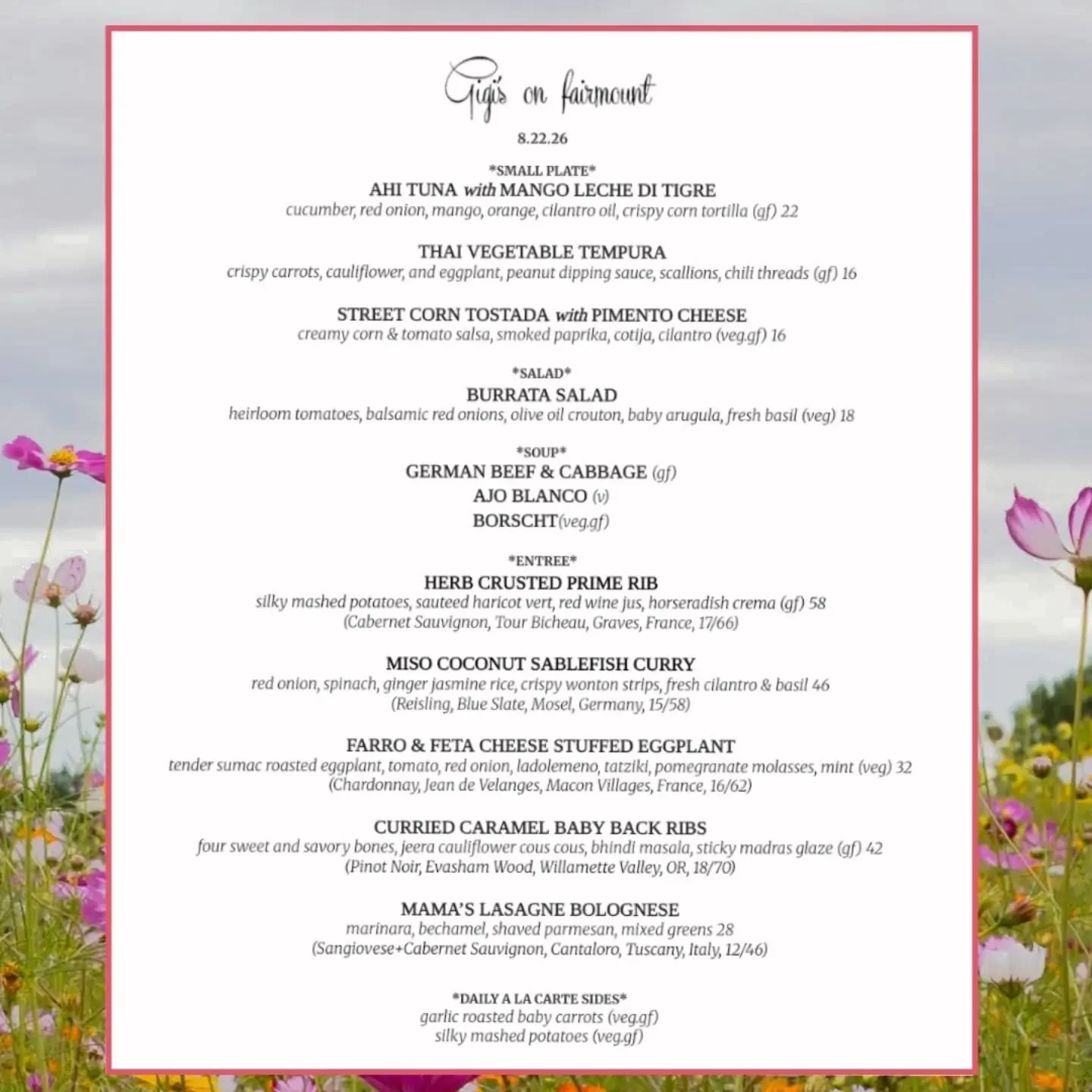 Visit Resy.com to book your table for tonight!