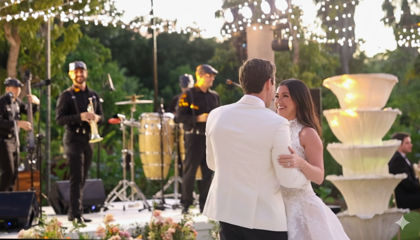 Wedding band at Flora Farms, San Jose del Cabo 