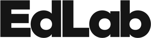 Text that reads 'EdLab' in bold black font on a white background.