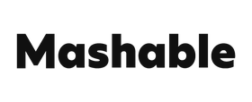 Mashable logo in black text