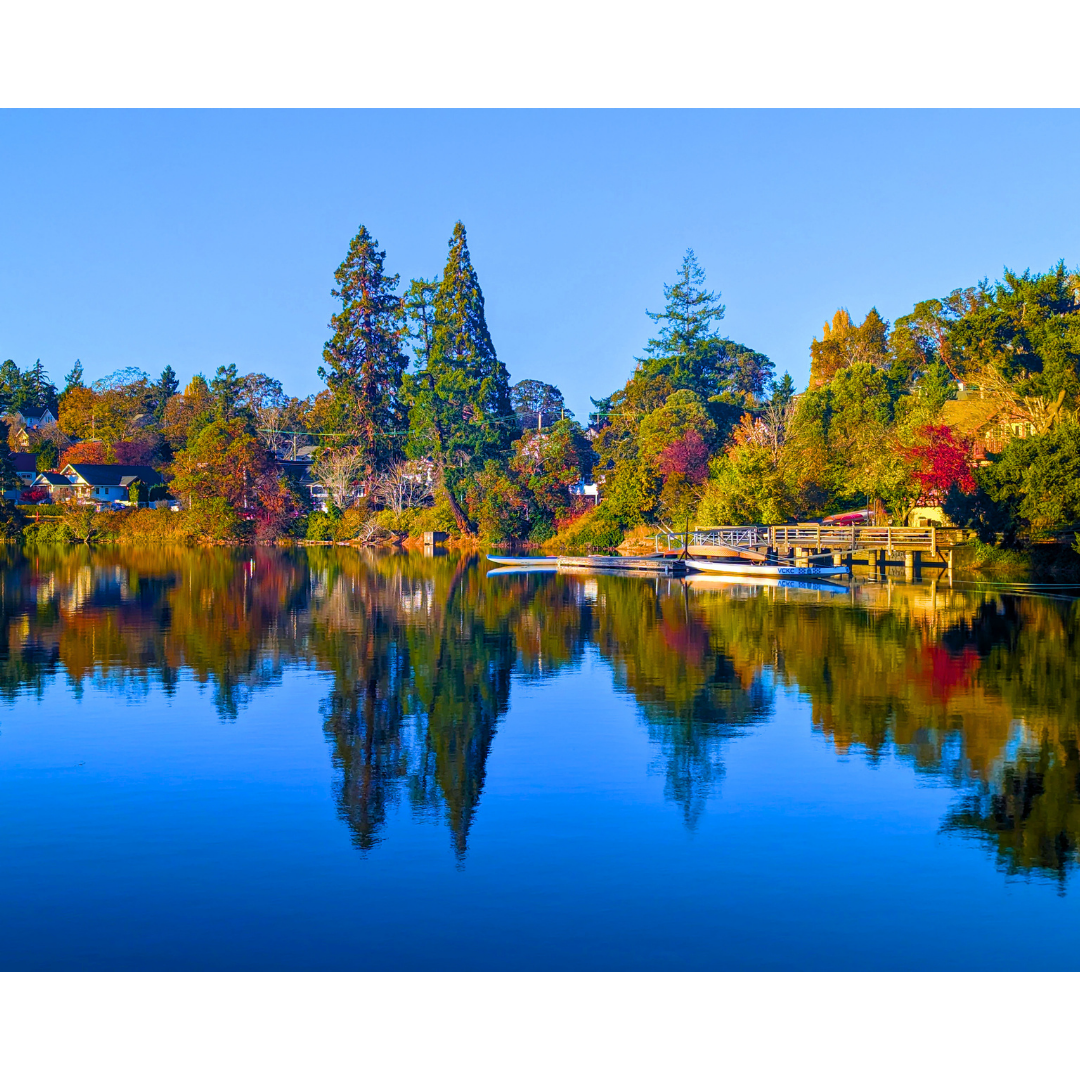 Autumn Reflections at the Dock