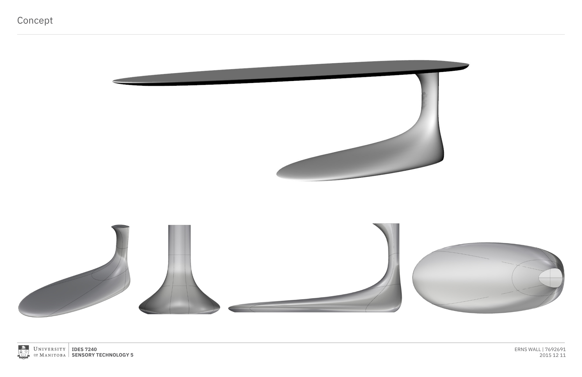 Various 3D models of shoe soles and bases, gray in color, displayed on a white background, with university branding at the bottom.