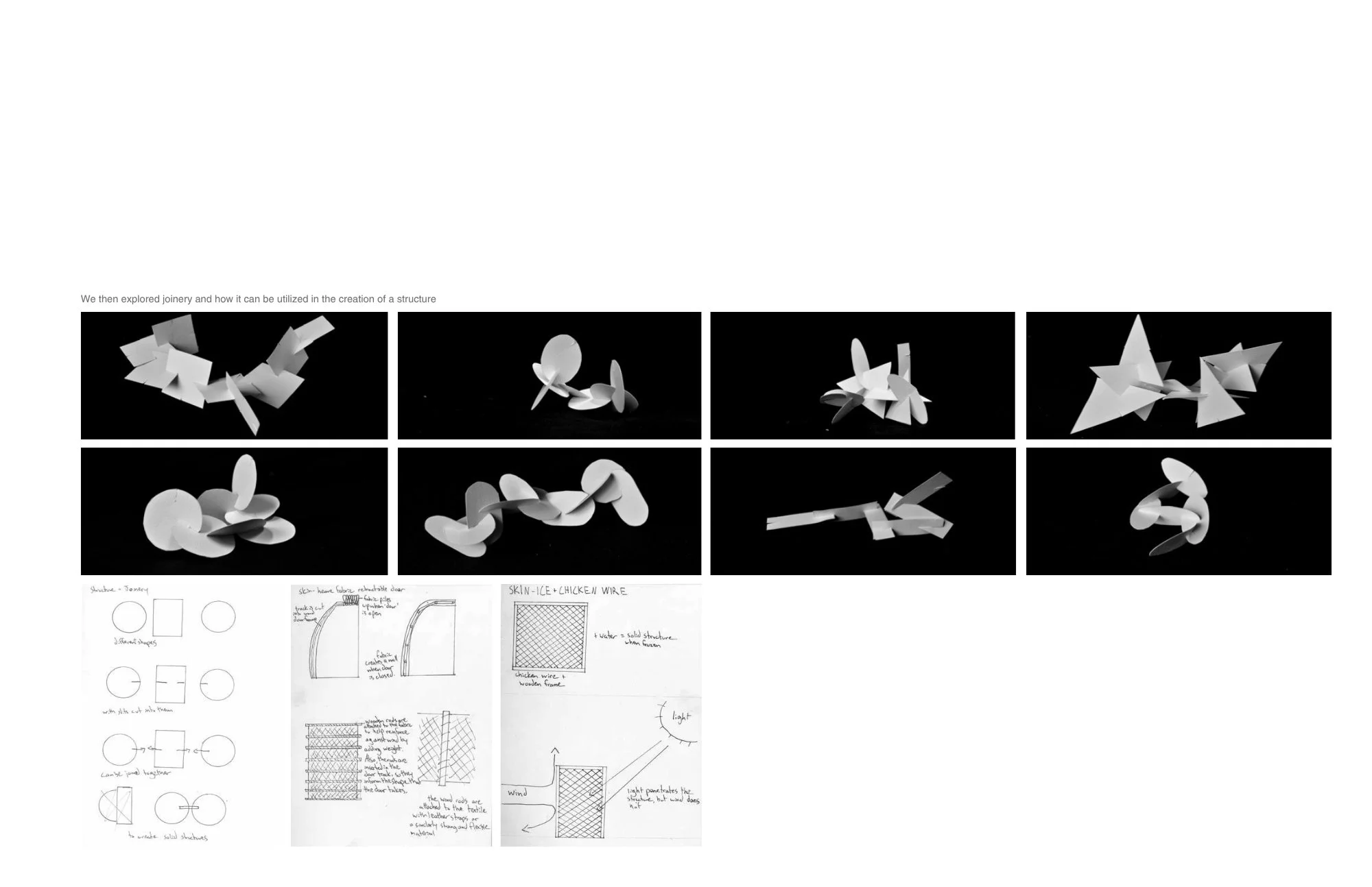 We then explored joinery and how it can be utilized in the creation of a structure