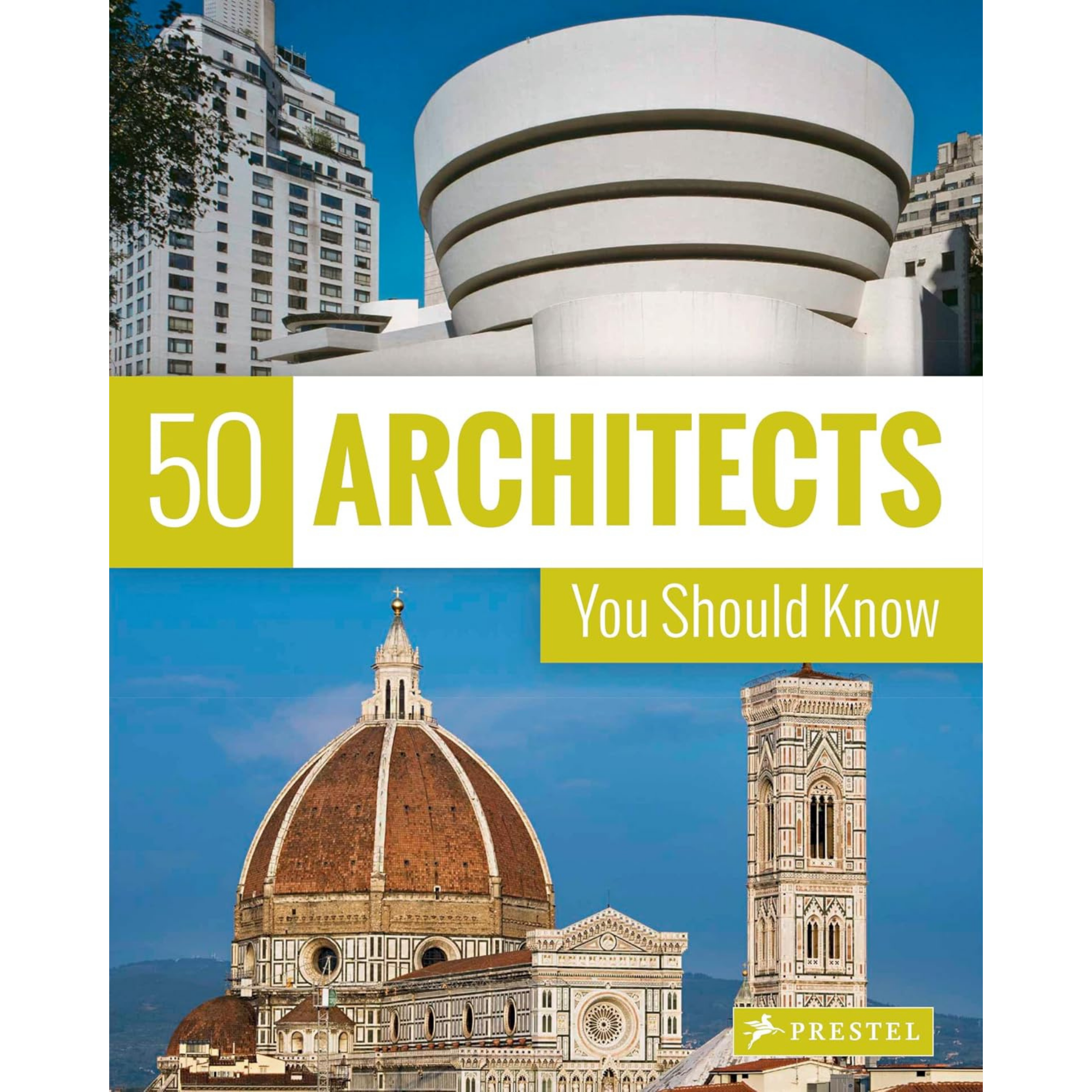 Photograph of the Florence Cathedral, showcasing the iconic dome designed by Brunelleschi and the bell tower, under a clear blue sky.