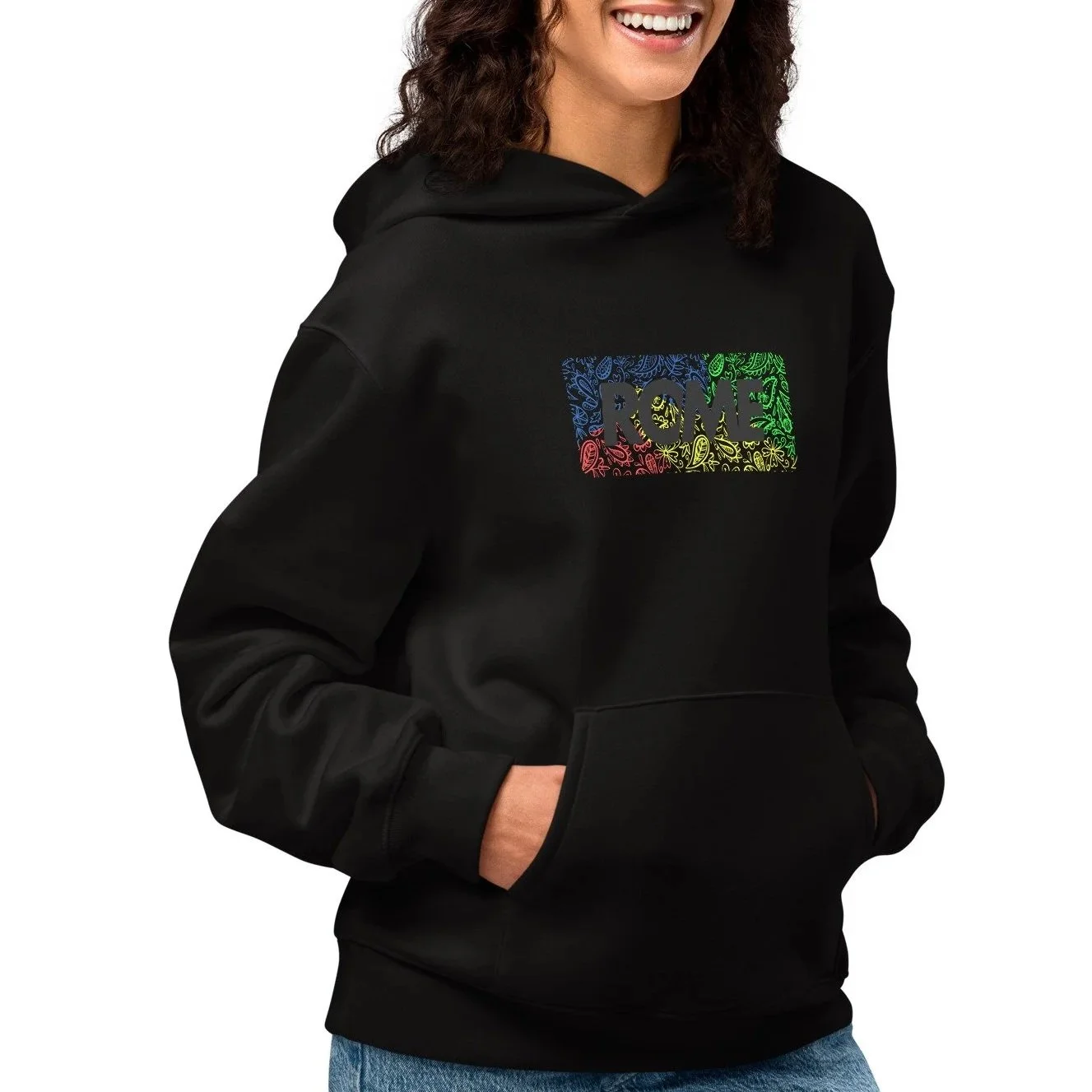 ROME | COLORFUL PAISLEY : ARCHIVE HOODIE