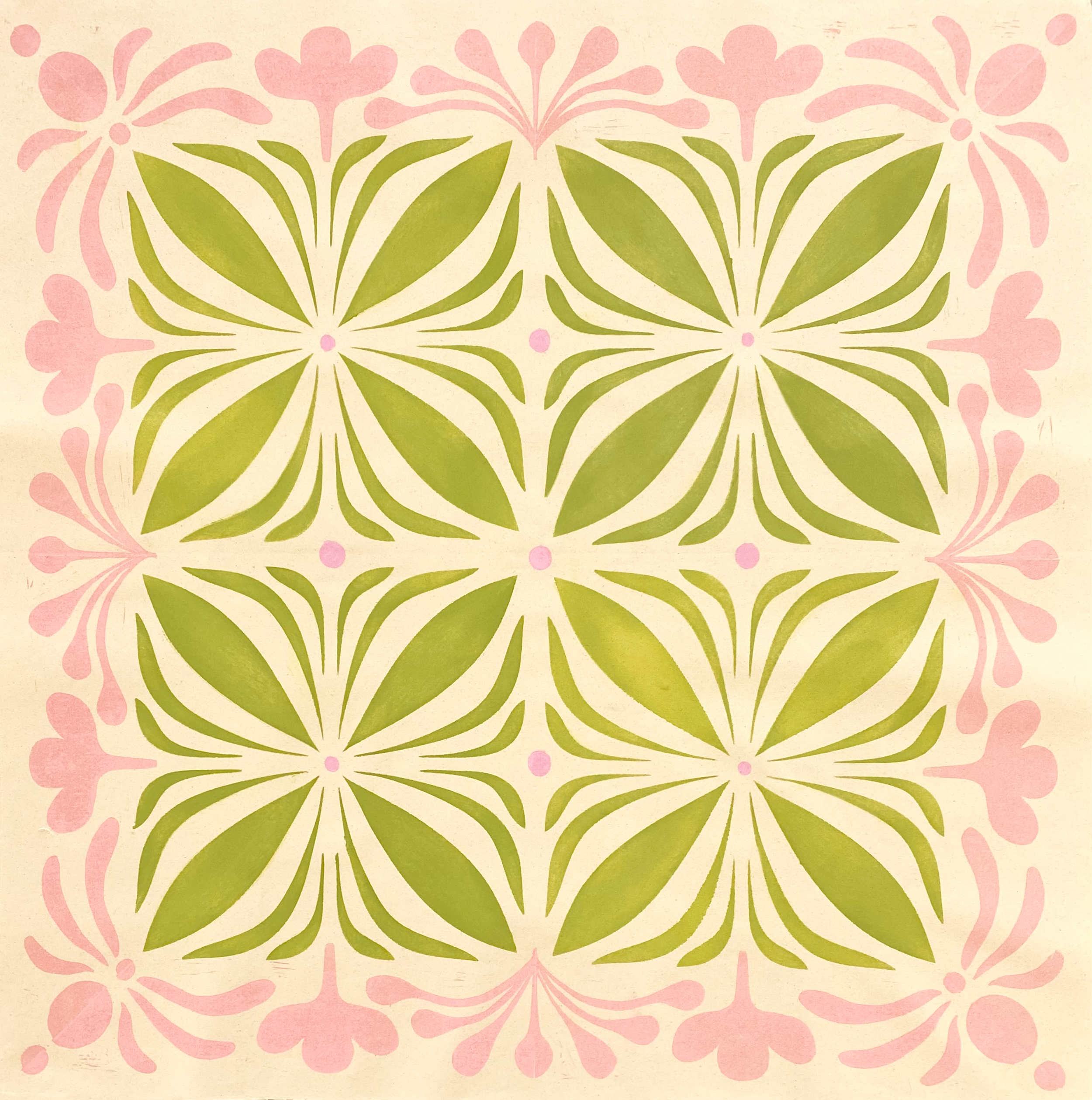 Floral Pattern Tapestry