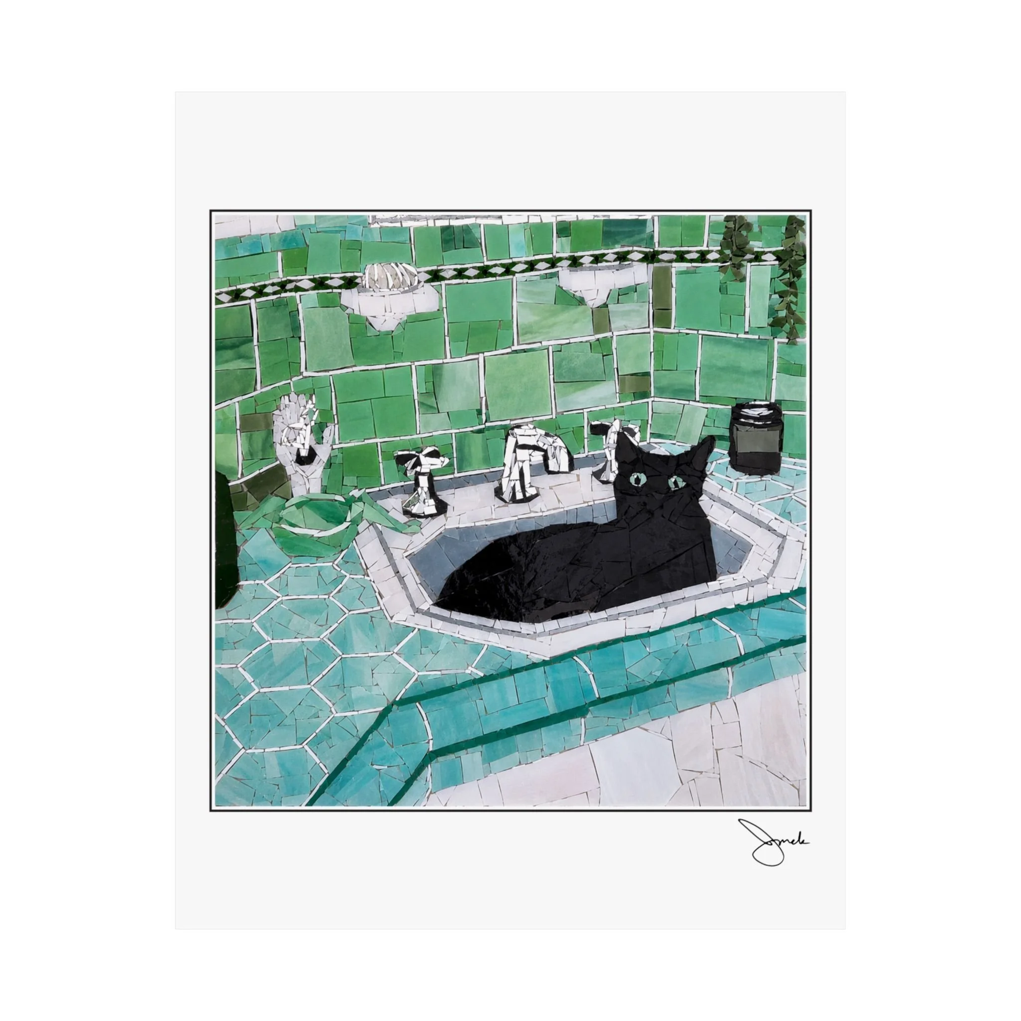 Un-Grouted ZigZag in the Sink - Limited Print