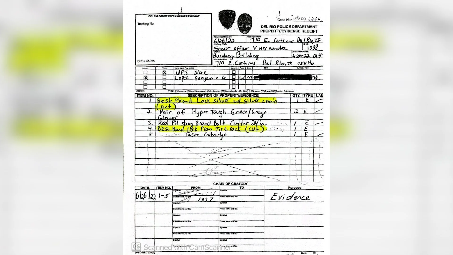 Del  Rio PD Property , Evidence Receipt.jpg