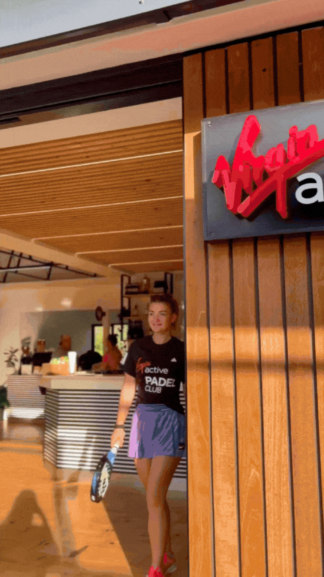 User-generated content style video for Virgin Active Padel Club by kontent agency