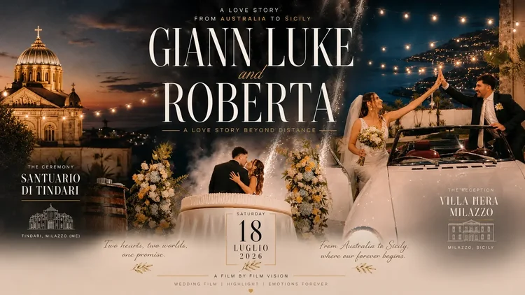 Giann-Luke and Roberta, destination wedding at the Tindari sanctuary near Milazzo, Sicily