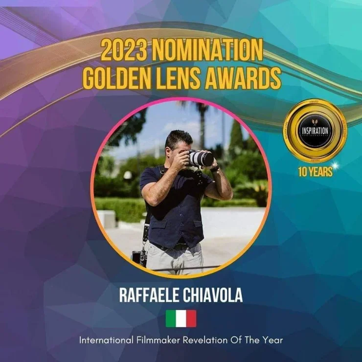 Raffaele Chiavola nominated at Golden Lens Awards 2023 as International Filmmaker Revelation of the Year