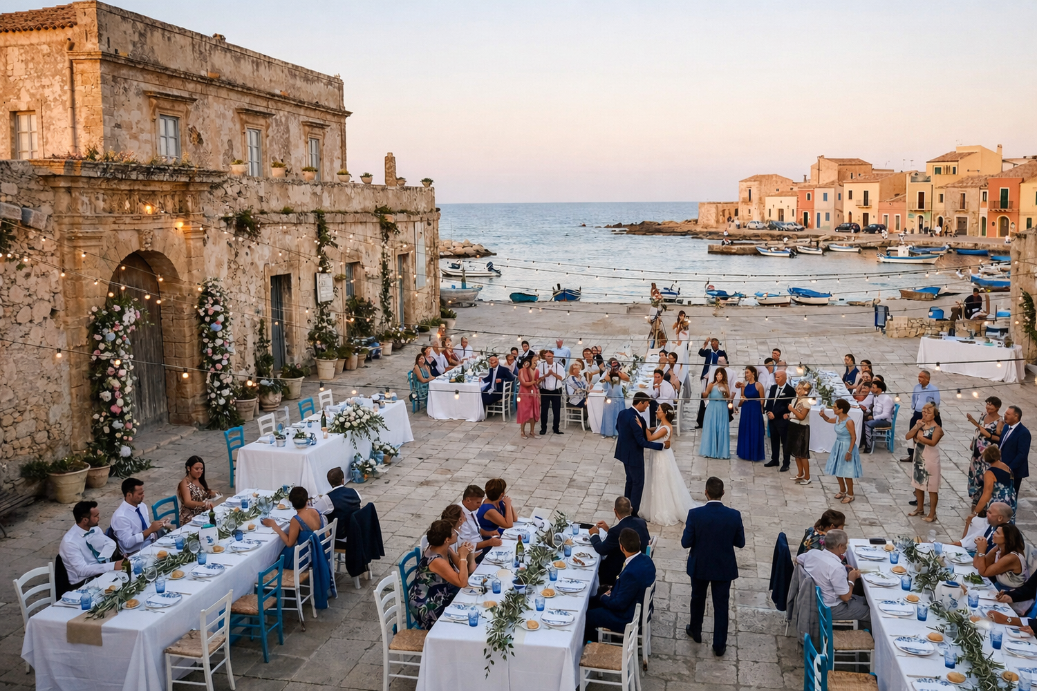 Cena di matrimonio sul mare alla Tonnara di Marzamemi