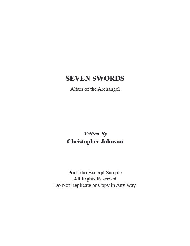 Writing Sample: Seven Swords 1