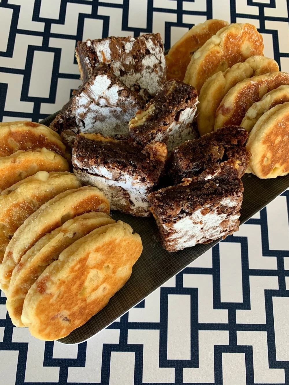 The Hathren Half Brownies(6),  and Half Welshcakes (12) box